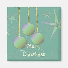 Iridescent frohe Weihnachtsdesign Magnet