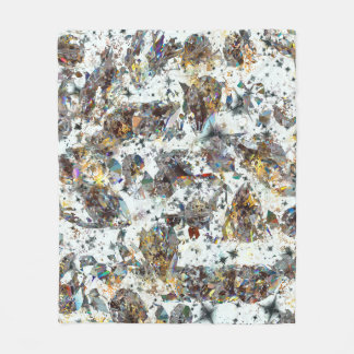 Iridescent Gemstone Sparkle Fleece Blanket
