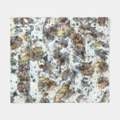 Iridescent Gemstone Sparkle Fleece Blanket (Vorderseite (Horizontal))