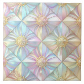 Iridescent Geometric Floral Star Pattern ID1176 Fliese (Vorderseite)
