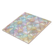 Iridescent Geometric Floral Star Pattern ID1176 Fliese (Seite)