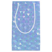 Iridescent Geometric Gift Bag Kleine Geschenktüte (Vorderseite)