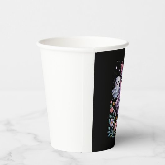 Iridescent Ghost Girl Halloween Pappbecher (Rechts)