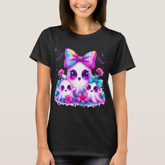 Iridescent Ghost Halloween T-shirt (Vorderseite)