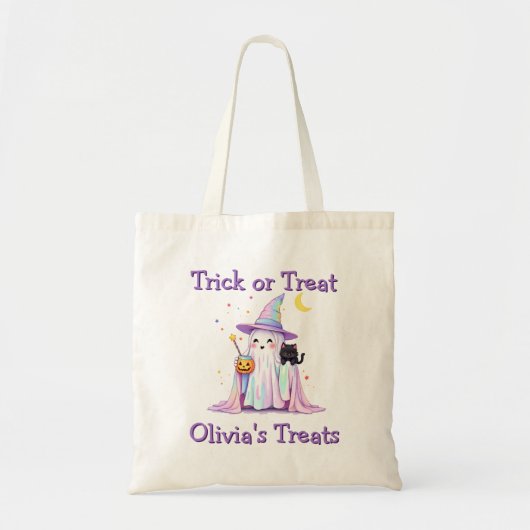 Iridescent Ghost Trick oder Treat Bag Tragetasche (Vorne)