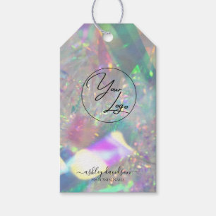Iridescent Gift Tags   Logo-Business-String-Tags Geschenkanhänger