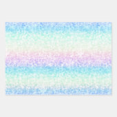 Iridescent Glam Rainbow Pattern Geschenkpapier Set (Vorderseite)
