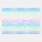 Iridescent Glam Rainbow Pattern Geschenkpapier Set (Vorderseite 3)
