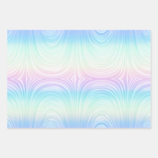 Iridescent Glam Rainbow Pattern Geschenkpapier Set (Vorderseite 3)