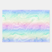 Iridescent Glam Rainbow Pattern Geschenkpapier Set (Vorderseite 2)