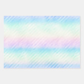 Iridescent Glam Rainbow Pattern Geschenkpapier Set (Vorderseite)