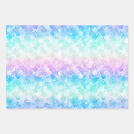 Iridescent Glam Rainbow Pattern Geschenkpapier Set (Vorderseite 3)