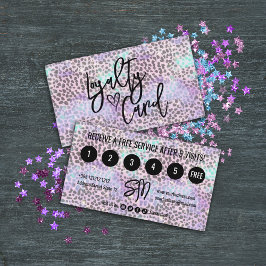 Iridescent Glitzer Modern Girl Treuekarte