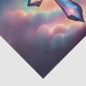 Iridescent Glows Cross Decoupage Tissue Seidenpapier (Ausschnitt)