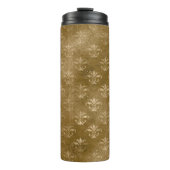 Iridescent Gold Damask Thermosbecher (Vorderseite)