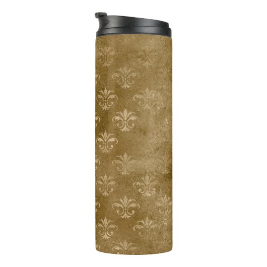 Iridescent Gold Damask Thermosbecher (Nach rechts gedreht)