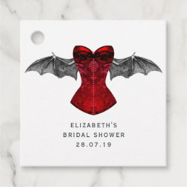 Iridescent Gothic Crimson Red Hexe Geschenkanhänger