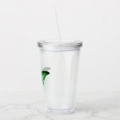 Iridescent Green Butterfly Acryltrinkbecher (Links)