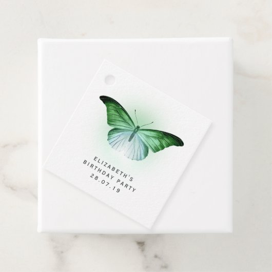 Iridescent Green Butterfly Geschenkanhänger (Beispiel)