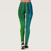 Iridescent Green Weave Leggings (Rückseite)