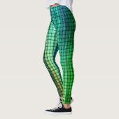 Iridescent Green Weave Leggings (Links)