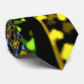 Iridescent Hearts Seamless Polka Dot Abstrakt Art Krawatte (Gerollt)