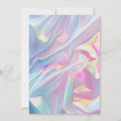 Iridescent Hexenhut Halloween Einladung (Rückseite)