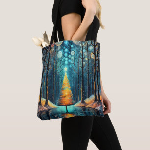 Iridescent Holiday Dream 🎄 glühenden Weihnachtsba Tasche