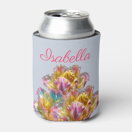 Iridescent holografische Ruffled Tulip Dosenkühler (Kanne Vorderseite)