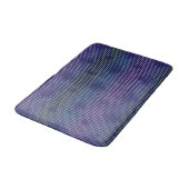Iridescent Holographic Dots Pattern Badematte (Schrägansicht)