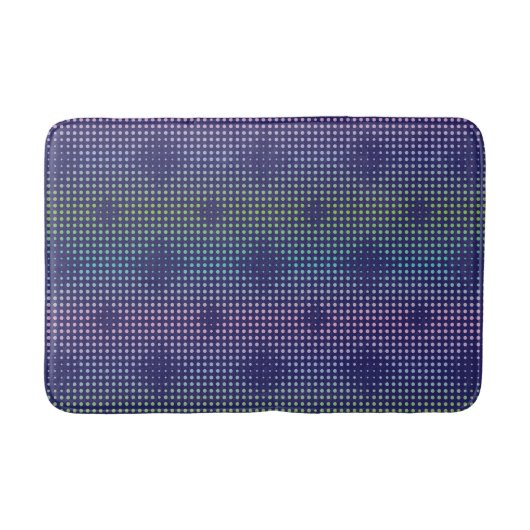 Iridescent Holographic Dots Pattern Badematte (Vorderseite)
