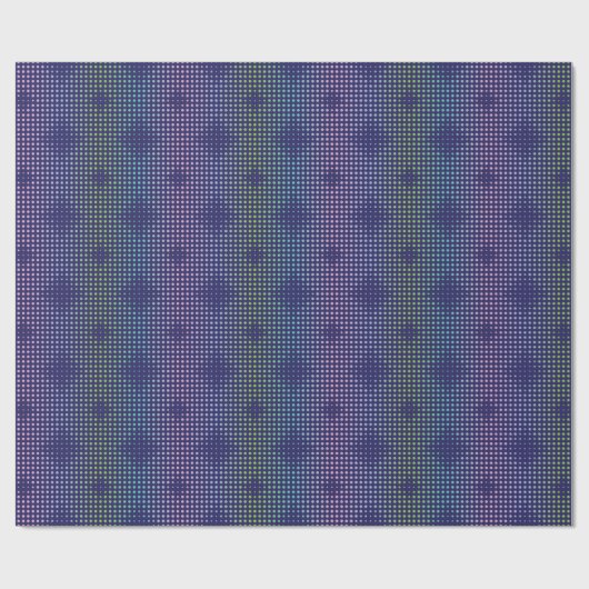 Iridescent Holographic Dots Pattern Geschenkpapier (Flach)