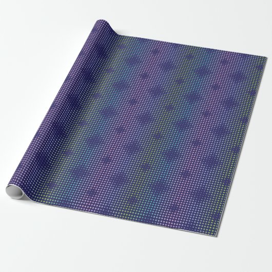 Iridescent Holographic Dots Pattern Geschenkpapier (Ungerollt)