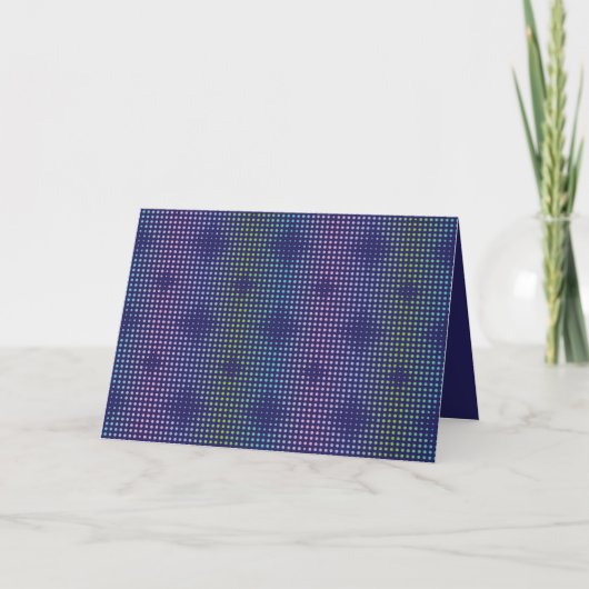 Iridescent Holographic Dots Pattern Karte (Vorderseite)