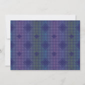 Iridescent Holographic Dots Pattern Karte (Rückseite)