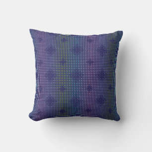 Iridescent Holographic Dots Pattern Kissen