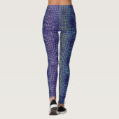 Iridescent Holographic Dots Pattern Leggings (Rückseite)
