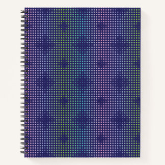 Iridescent Holographic Dots Pattern Notizblock
