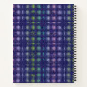 Iridescent Holographic Dots Pattern Notizblock (Rückseite)