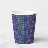 Iridescent Holographic Dots Pattern Pappbecher (Rückseite)