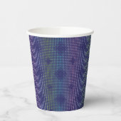 Iridescent Holographic Dots Pattern Pappbecher (Links)