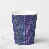 Iridescent Holographic Dots Pattern Pappbecher (Vorderseite)