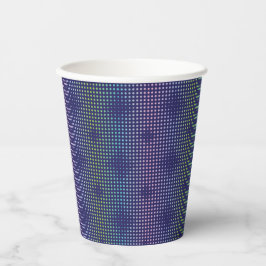 Iridescent Holographic Dots Pattern Pappbecher