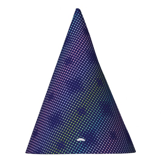 Iridescent Holographic Dots Pattern Partyhütchen (Rechts)