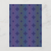Iridescent Holographic Dots Pattern Postkarte (Vorderseite)