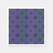 Iridescent Holographic Dots Pattern Serviette (Vorderseite)