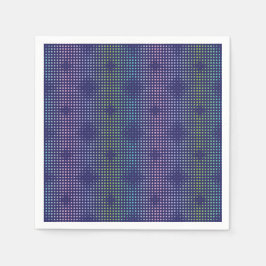 Iridescent Holographic Dots Pattern Serviette