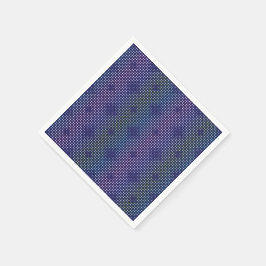 Iridescent Holographic Dots Pattern Serviette (Ecke)