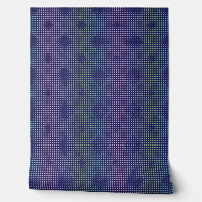 Iridescent Holographic Dots Pattern Tapete (Abrollen)