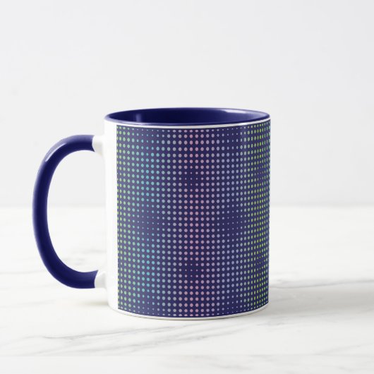 Iridescent Holographic Dots Pattern Tasse (Links)
